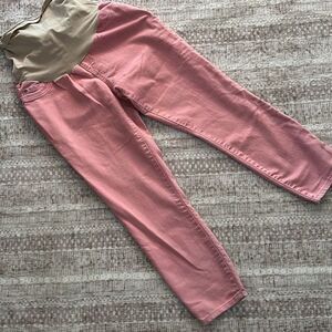 Motherhood maternity Size Medium Pink ankle length jeans